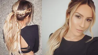 For that bohemian look, try this easy braid technique