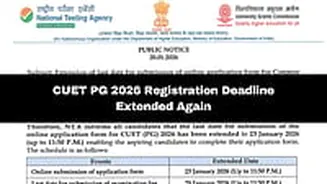 CUET PG 2026: Registration Date Extended Till January 23; Apply At exams.nta.ac.in/cuet-pg