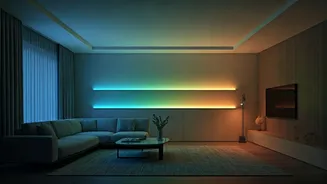 Smart Ambient Lighting Changes Room Colors To Match Your Daily Mood