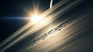Billions Of Chunks Of Ice And Rock Form Saturn Rings