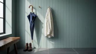 Wet Laundry And Shoes And Umbrellas Belong In Any Plan For A Monsoon Drying Zone
