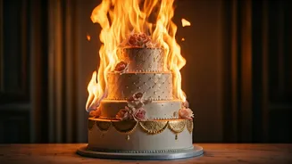Baker's Fiery Revenge: ₹57,000 Cake Torched After Client's Boyfriend's Betrayal