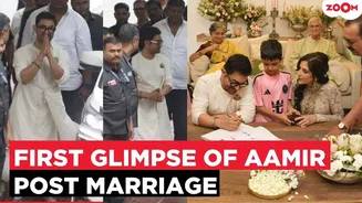 Aamir Khan's first public appearance as husband