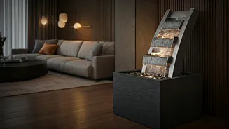 Ditch Plain Decor For This Viral Indoor Water Fountain Trend