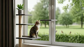 Indoor Cats Love These Multi Level Window Birdwatching Perches Today