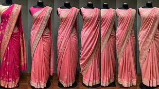 Pink Sarees: 10 Festive Wardrobe Essentials