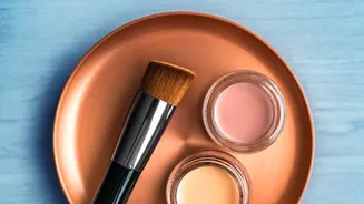 Indian Beauty Routines Are Finding A Quick Freshness Boost In Peach Cream And Powder Blush