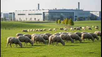 The Sheep Could Improve Land Use Efficiency Around A Major Car Factory