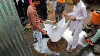 Delhi food safety destroys 508kg suspected paneer at Okhla Mandi