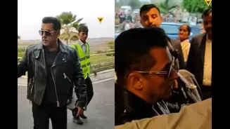 Salman Khan Makes An Appearance At The Airport For His Fans, Video Goes Viral | Watch