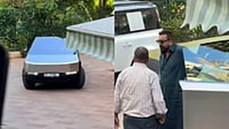 Video: Sanjay Dutt Buys Tesla Cybertruck Worth Nearly ₹50 Lakh, Spotted Enjoying A Drive In Mumbai