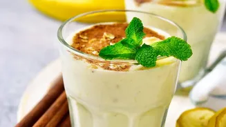 How Spiced Badam-Milk And Banana-Date Smoothies Offer Guilt-Free Energy Options During Festive Celebrations Today