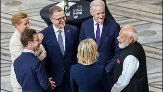 PM Modi meets Nordic leaders, launches Mission LIFE renewable partnership