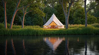 Ditch Overcrowded Resorts For Scenic River Island Glamping Experiences Today