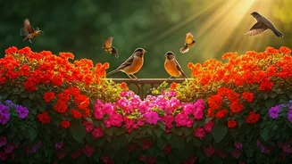 Balcony Blooms: 10 Flowers to Attract Chirping Birds!