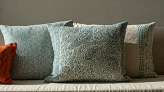 Decor Feeds Go Wild For Organic Block Printed Cushions