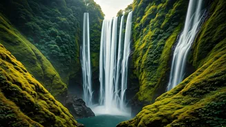 Meghalaya’s Cherrapunji And Mawsynram Enter Peak Waterfall Season Now