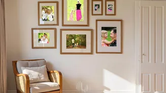 How to display family photos in small apartments