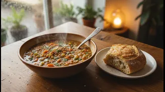 Warm Bowls And Simple Plates For Rainy Days