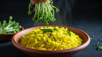 Add Home Grown Broccoli Shoots To Poha For Instant Nutrition