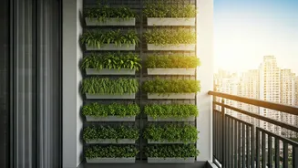 Balcony Goals: Indoor Vertical Garden Grids Take Over High Rises
