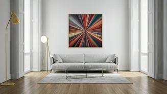 Big Art Beats Clutter In Small Flats