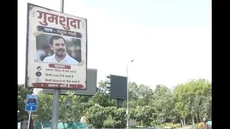 'Rahul Gandhi Missing' Posters Surface In Parts Of Delhi Amid BJP's Foreign Visit Attack