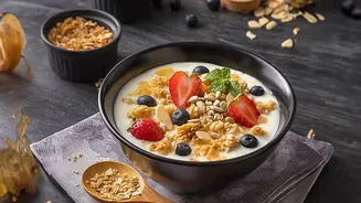 Fruit, Nuts and Seeds Turn Yoghurt Into a Complete Breakfast