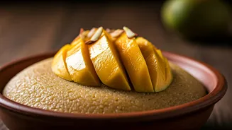 Indian Food Bloggers Love Layering Fresh Alphonso Over Halwa