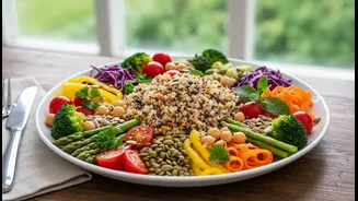 A Filling Plate Often Starts With Vegetables, Pulses And Intact Grains
