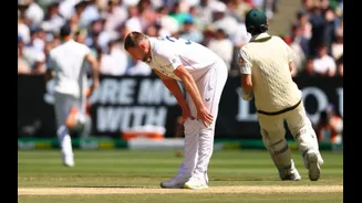 Ashes 2025-26: Gus Atkinson ruled out of Sydney Test with hamstring injury