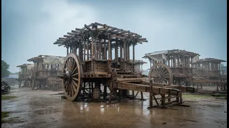 How structural science adapts to wet weather during Puri Rath Yatra building