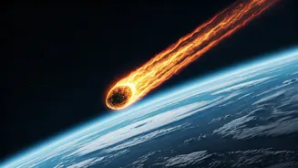 ISS Captures Fiery Spectacle: Bright Object Blazes Through Earth's Upper Atmosphere
