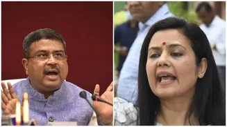 'Doesn’t Know How To Write Letter Of Resignation': Mahua Moitra Takes Dig At Dharmendra Pradhan Amid CJP Protests