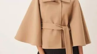 Love ponchos? Add a belt for instant style