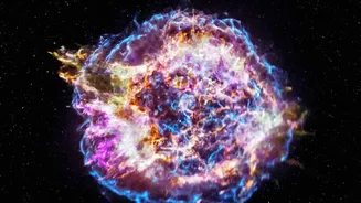 Helix Nebula's Thousands Of Knots Trace The Edge Of An Expanding Gas Shell
