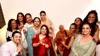Azmi Celebrates Diwali With Bollywood Stars