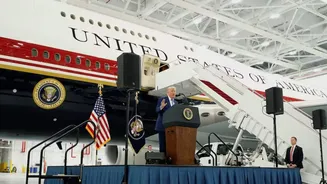 Trump unveils $400m Qatari jet set to temporarily join Air Force One fleet
