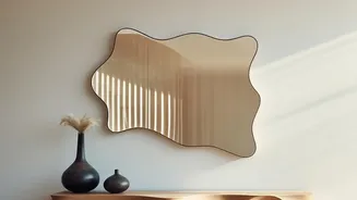 Modern Apartment Interiors Feature Handcrafted Lippan Kam Mud-And-Mirror Art By Skilled Kutch Craftsmen