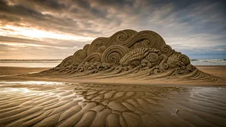Witness Stunning Giant Sand Art On Coastal Beaches This Monsoon