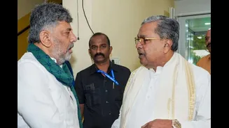 DK Shivakumar, Siddaramaiah meet amid tensions