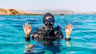 Underwater Hand Signals Become Essential Once Talking Is Impossible