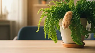 Bird's Nest Ferns Are Beautiful And Fur-Friendly