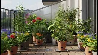 Rainwater Doesn't Have to Damage Your Balcony Plants if You Plan Ahead