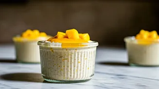 Indulge In Decadent Vanilla Mango Oat Milk Puddings Today