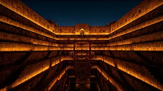 Ancient Stone Stepwells Form The Hottest Midnight Photography Craze
