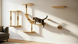 Build Multi-Level Wall Climbing Paths For Your Indoor Cats Now