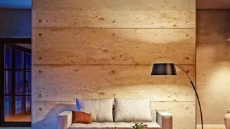 Modern Home Styling Uses Gold Leaf to Frame Texture and Light