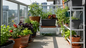 Edible Balconies Still Need Clean Water, Secure Pots and Clear Drainage