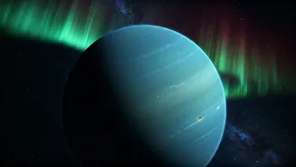Webb Telescope Unveils Uranus's Hidden Depths: A 3D Map of Storms and Auroras